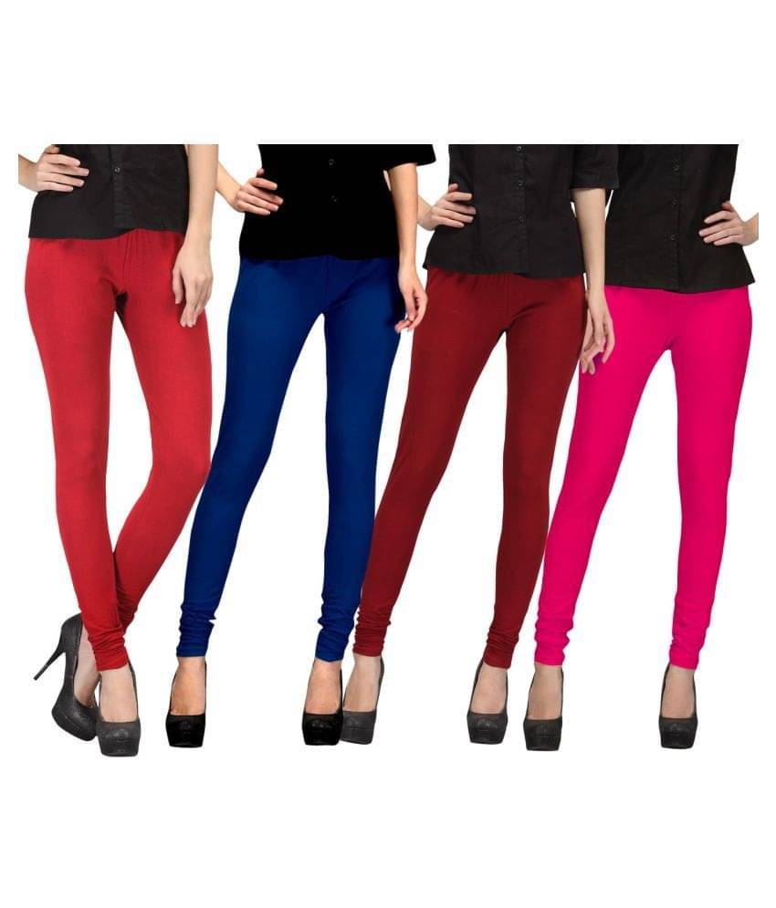     			FnMe Cotton Lycra Pack of 4 Leggings