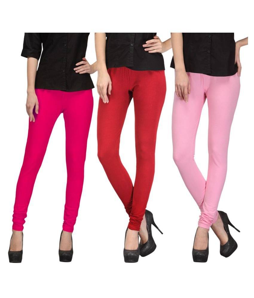     			FnMe Cotton Lycra Pack of 3 Leggings