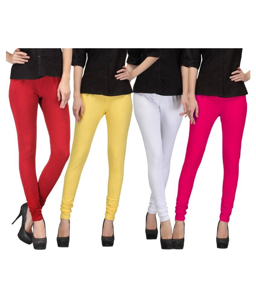     			FnMe Cotton Lycra Pack of 4 Leggings
