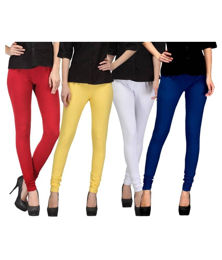     			FnMe Cotton Lycra Pack of 4 Leggings