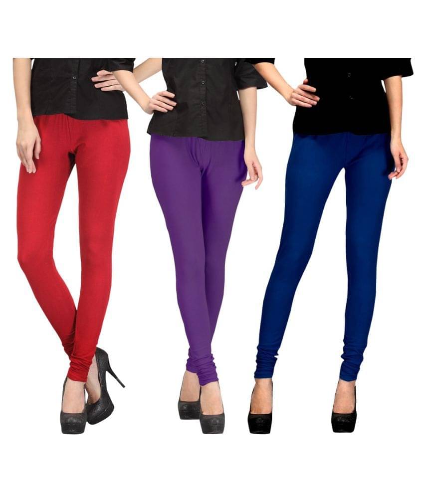     			FnMe Cotton Lycra Pack of 3 Leggings
