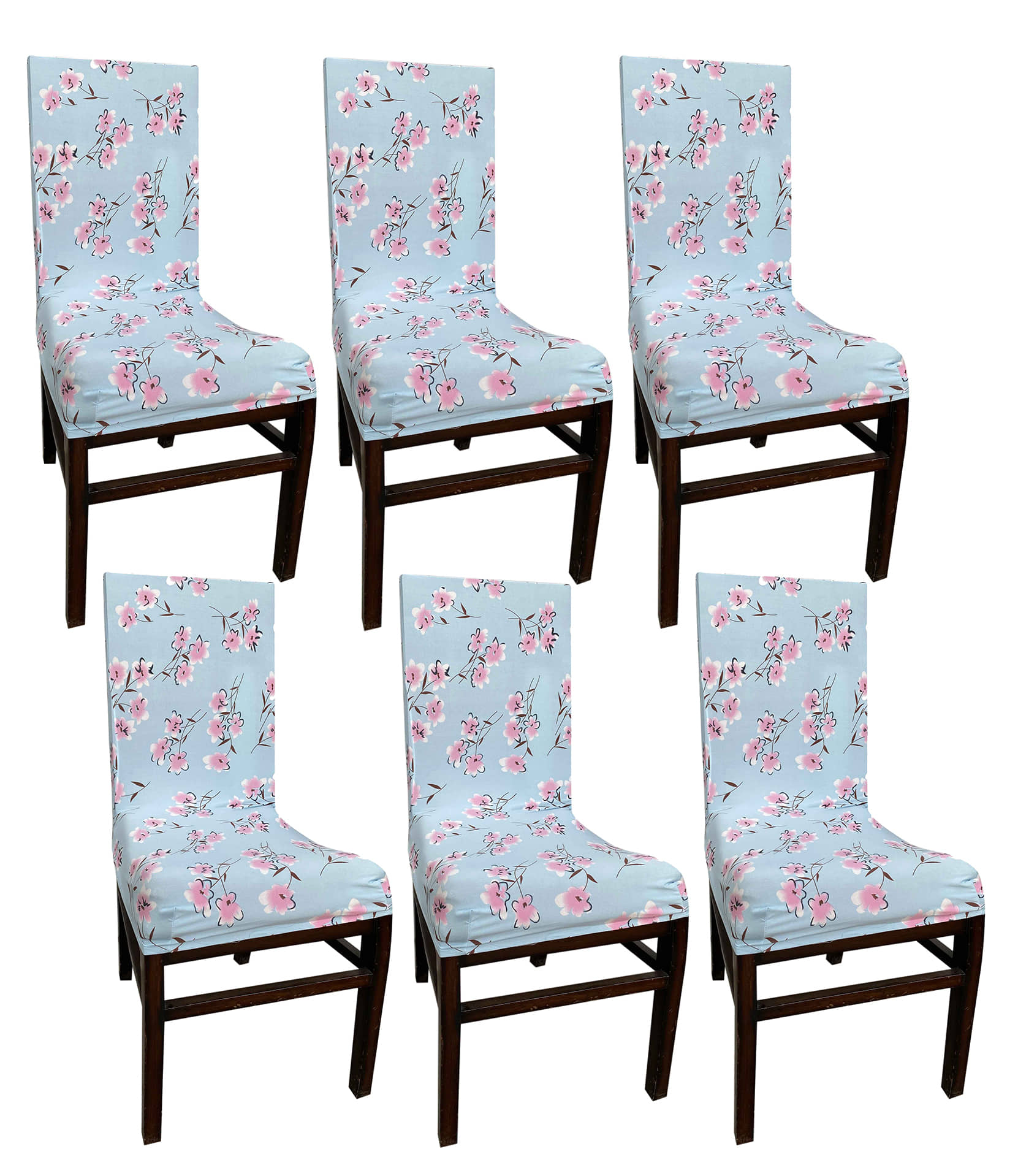 House Of Quirk 1 Seater Polyester Set of 6 Sofa Cover Set