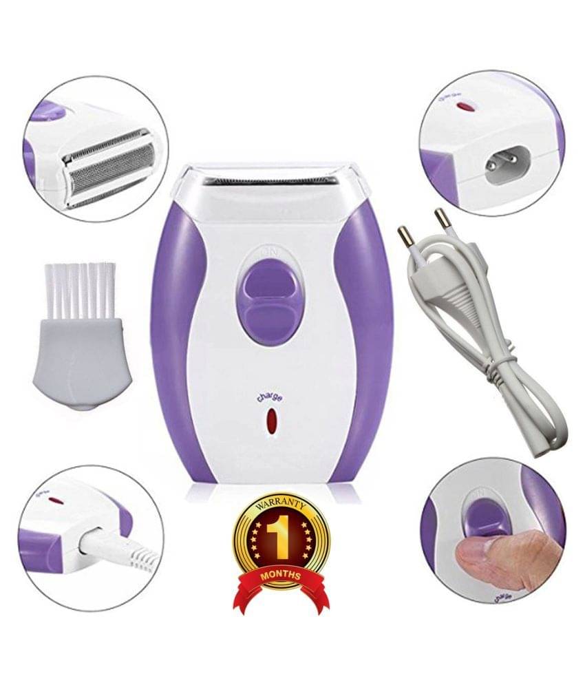     			RSA RECHARGEABLE DOUBLE RAZOR HAIR REMOVAL Runtime 60 Purple Casual Fashion Comb Multi Casual Combo