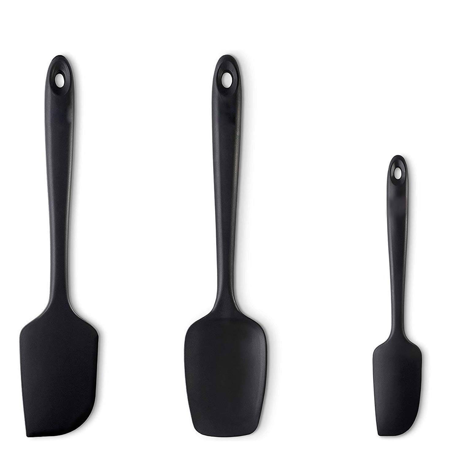     			Baskety Black Silicone Mixing Spatula ( Pack of 3 )