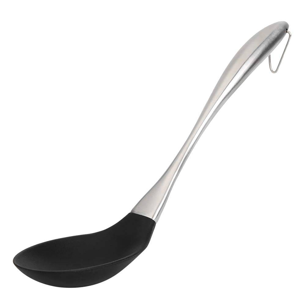     			Baskety Black Silicone Spoon Stainless Steel Serving Spatula ( Pack of 1 )