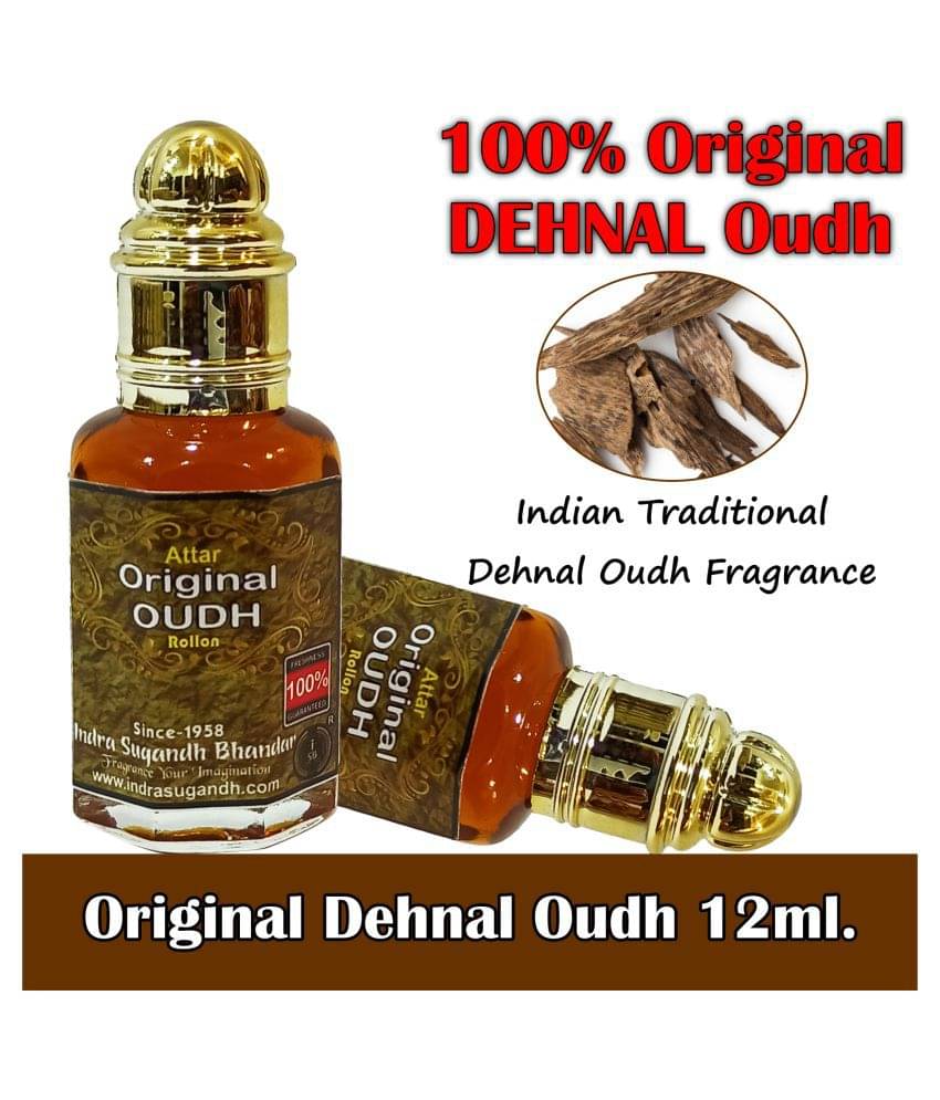 INDRA SUGANDH BHANDAR Attar For Men|Women Pure & Original Oudh|Agarwood Best Perfume 24 Hours Long Lasting Fragrance 12ml Rollon Glass Pack INDRA SUGANDH BHANDAR Attar For Men|Women Pure & Original Oudh|Agarwood Best Perfume 24 Hours Long Lasting Fragrance 12ml Rollon Glass Pack
