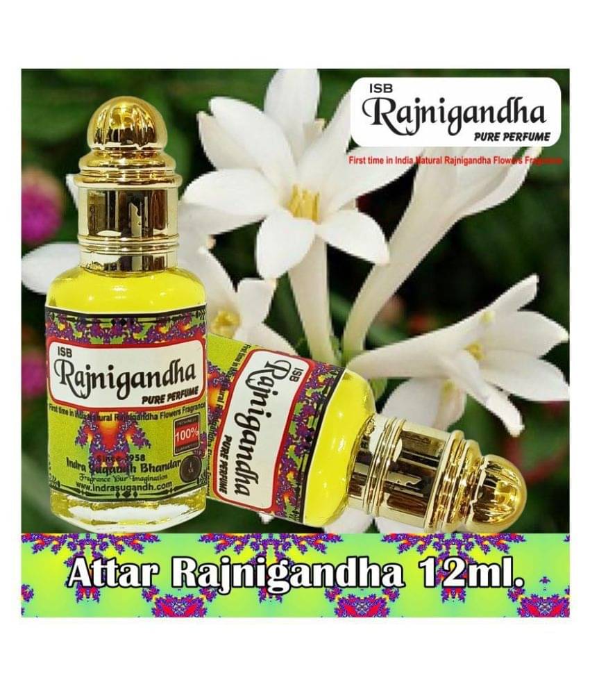     			INDRA SUGANDH BHANDAR Attar For Men|Women Ruh Rajnigandha Pure Tuberose Perfume No Alcohol Long Lasting Fragrance 12ml Rollon Pack