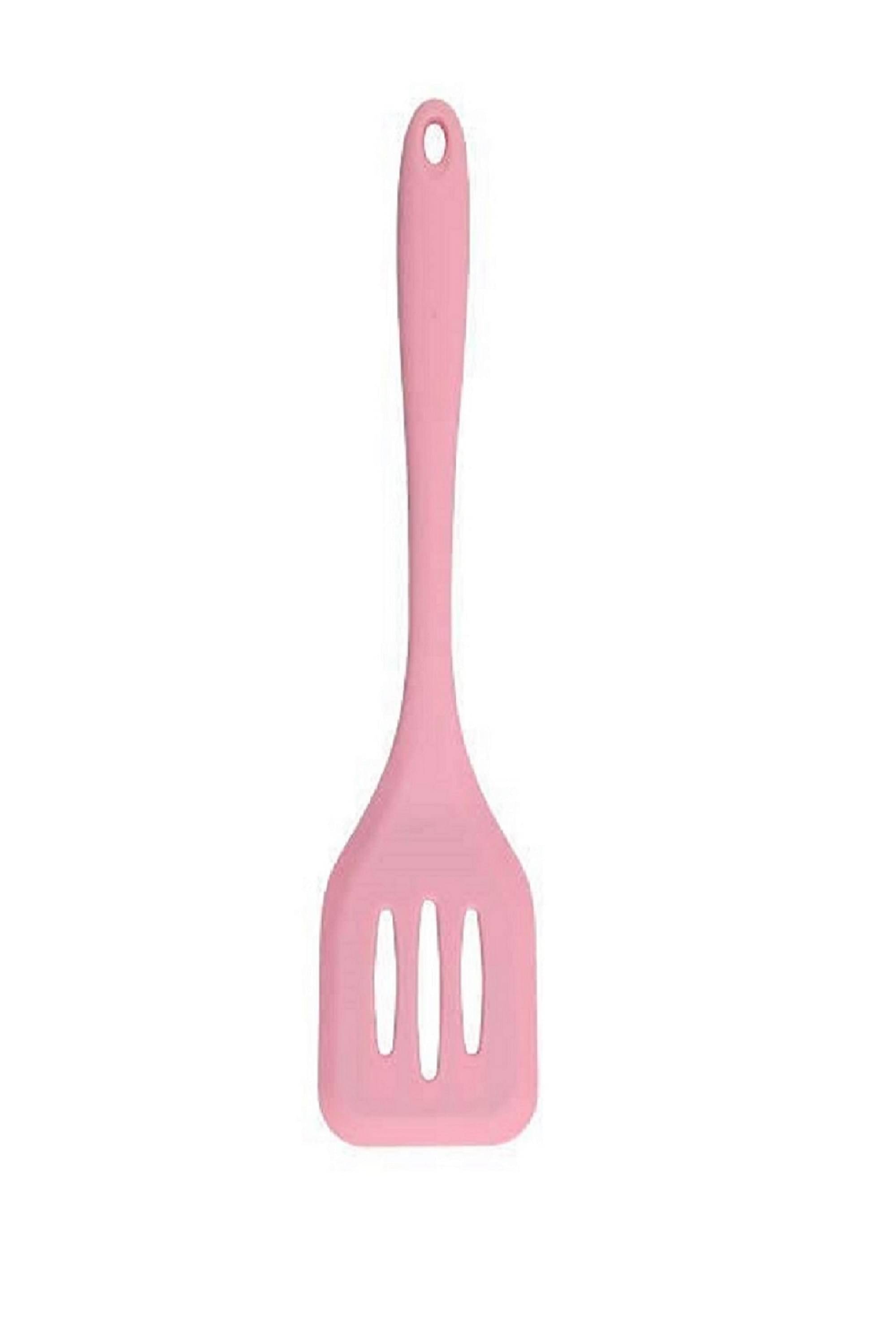 Baskety Silicone Slotted Nonstick Heat Resistant Spatula ( Pack of 1, Pink )     			Baskety Silicone Slotted Nonstick Heat Resistant Spatula ( Pack of 1, Pink )