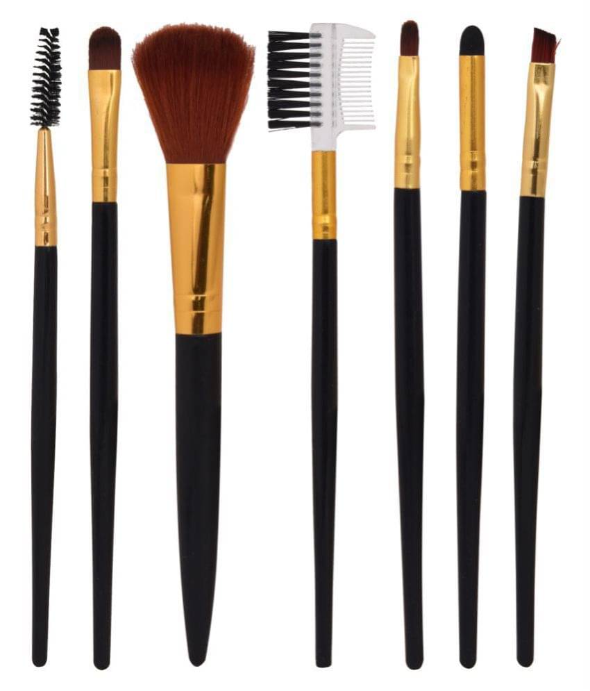 Colors Queen Feather Brush Synthetic Dust off Powder Wet & Dry Products Blending 50g (Combo of 7Pcs)     			Colors Queen Feather Brush Synthetic Dust off Powder Wet & Dry Products Blending 50g (Combo of 7Pcs)