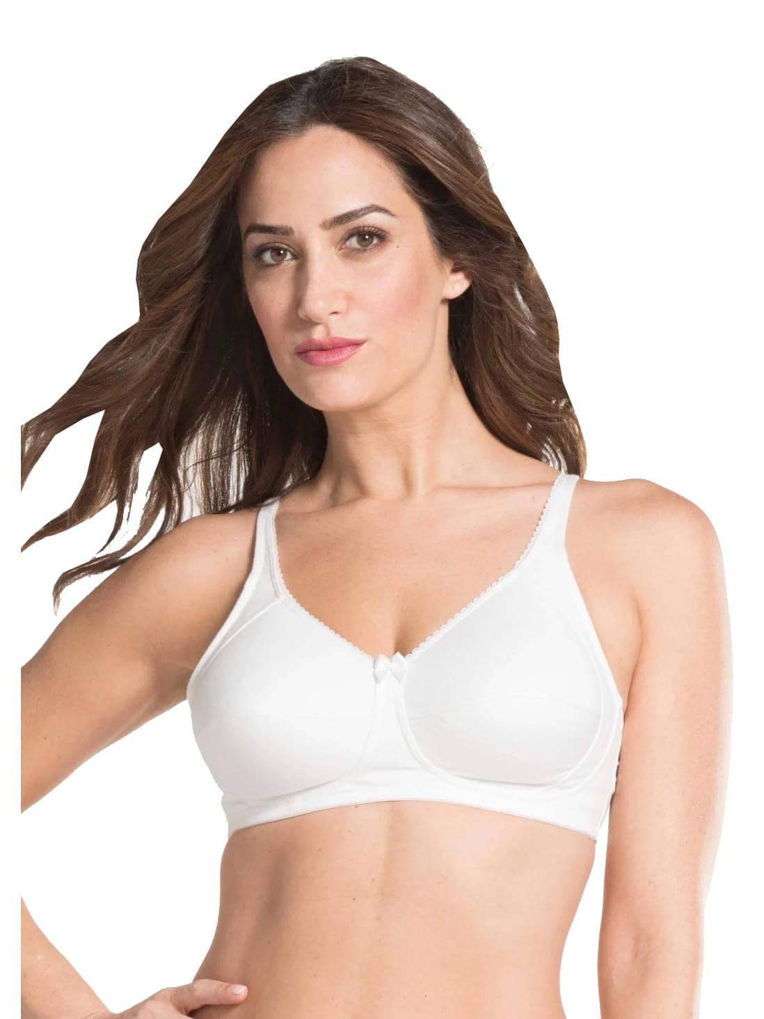     			Jockey Cotton Lycra T-Shirt Bra - White
