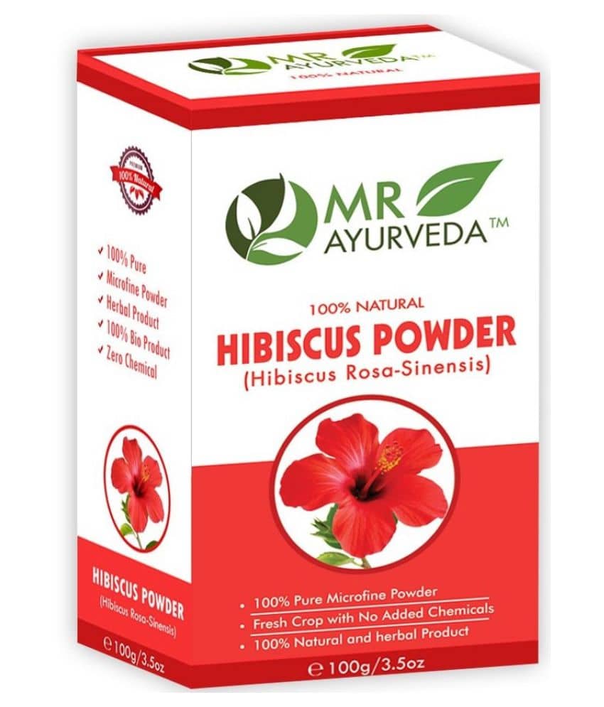 MR Ayurveda Hibiscus Powder Hair & Skin Hair Scalp Treatment 100 g