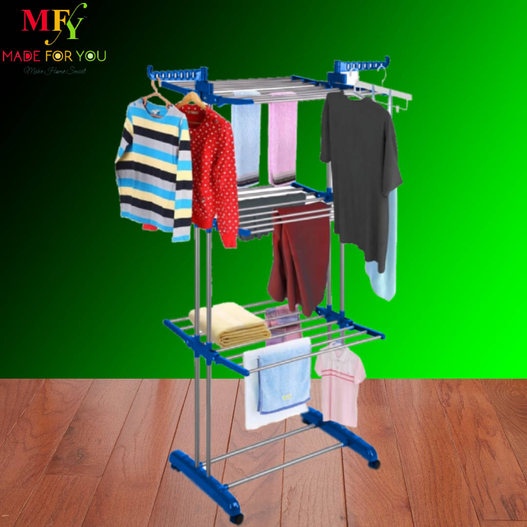 STAINLESS STEEL Cloth Drying Stand for Balcony Bedroom Drying