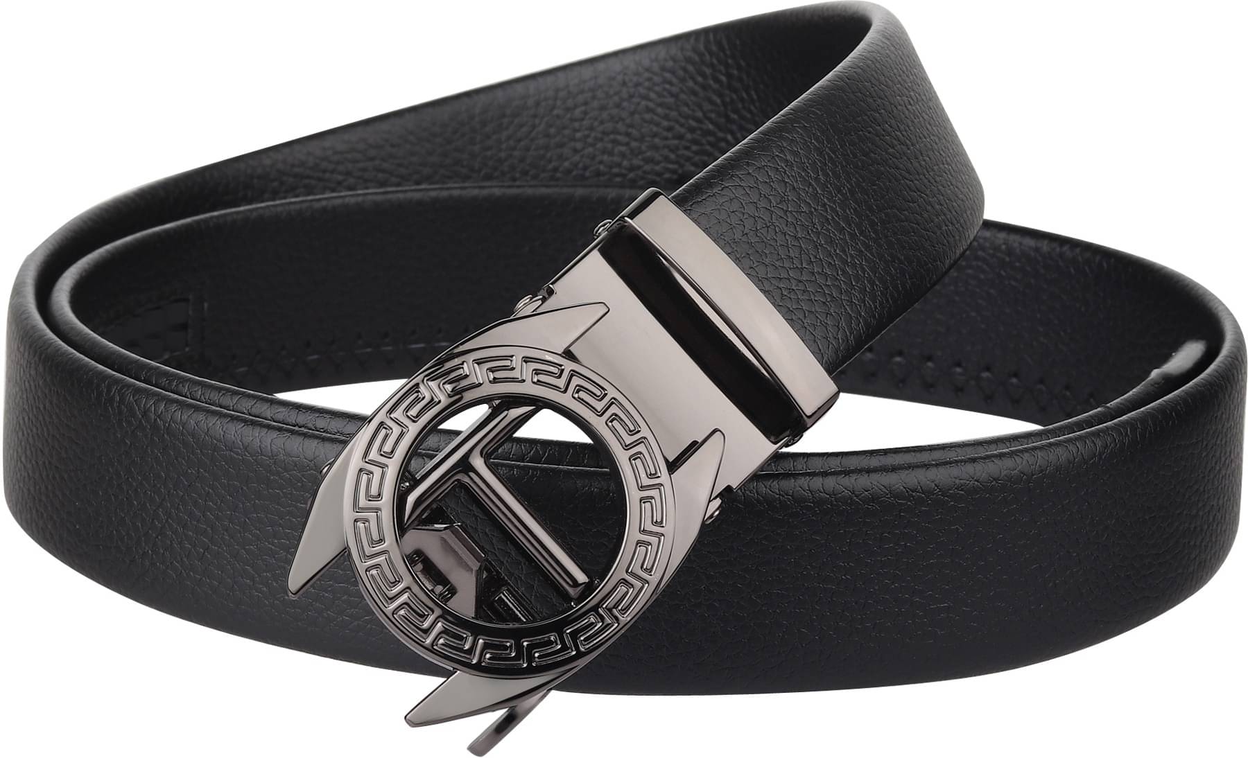 Zoro - Black Faux Leather Men's Formal Belt ( Pack of 1 ) Zoro - Black Faux Leather Men's Formal Belt ( Pack of 1 )