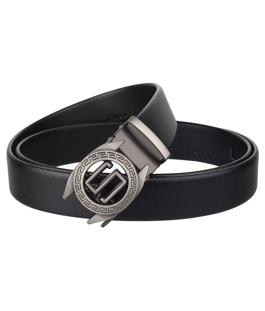     			Zoro Black Faux Leather Formal Belt