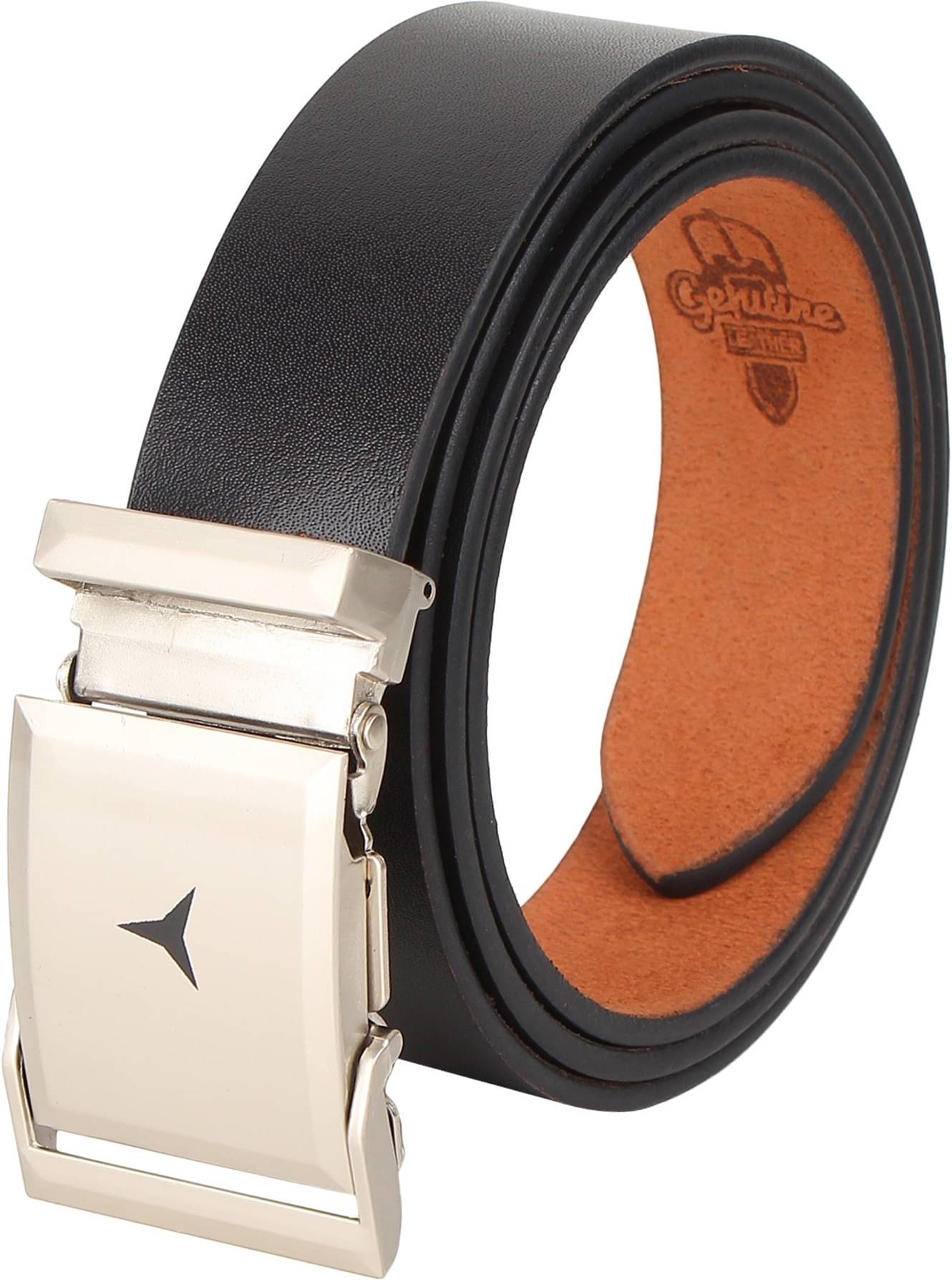     			Zoro Black Leather Formal Belt