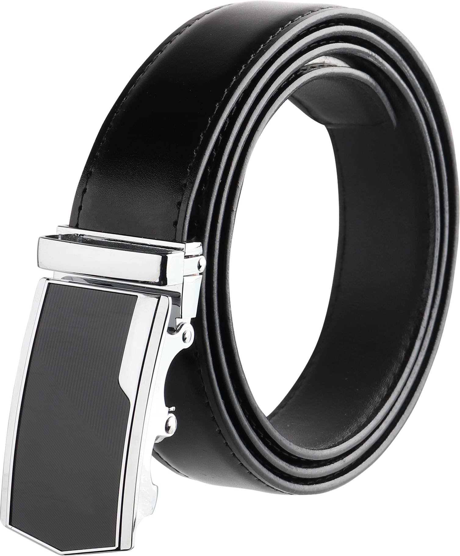     			Zoro Black PU Formal Belt