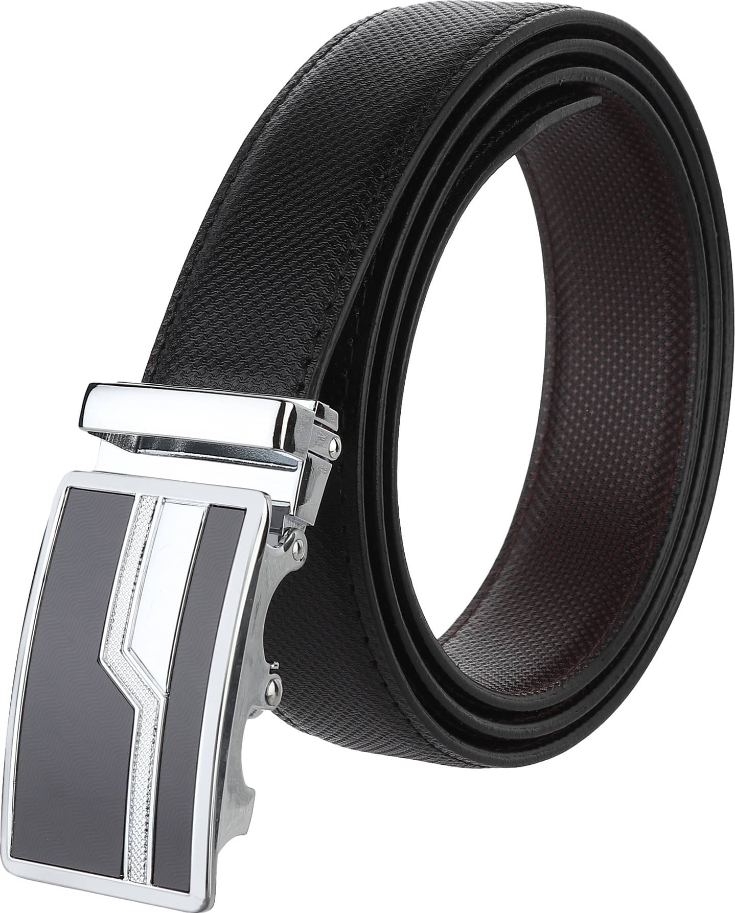     			Zoro Black PU Formal Belt