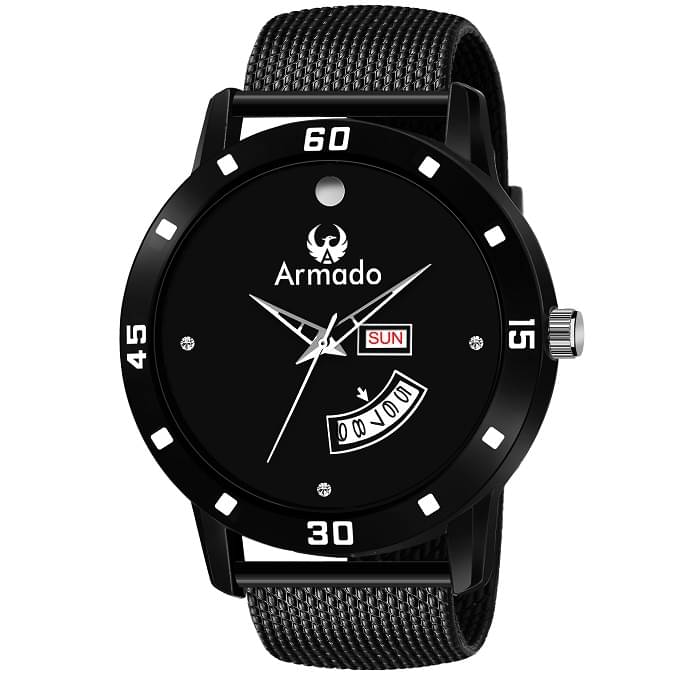 Armado 1502-BLACK DAY&DATE Stainless Steel Analog Men's Watch Armado 1502-BLACK DAY&DATE Stainless Steel Analog Men's Watch