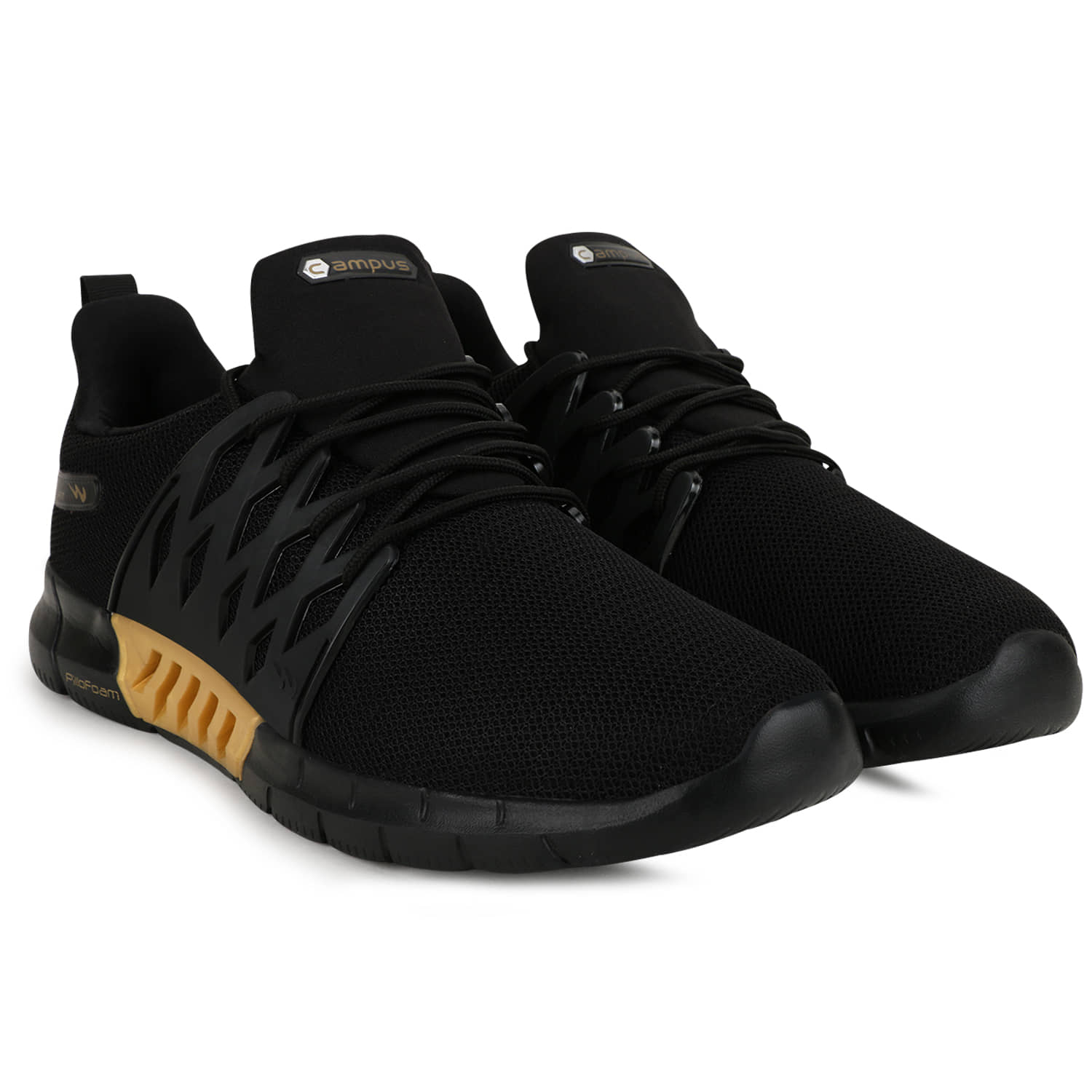 Campus BELGIUM PLUS Black  Men's Sports Running Shoes - Sports Shoes | Buy online on ZillyBuy