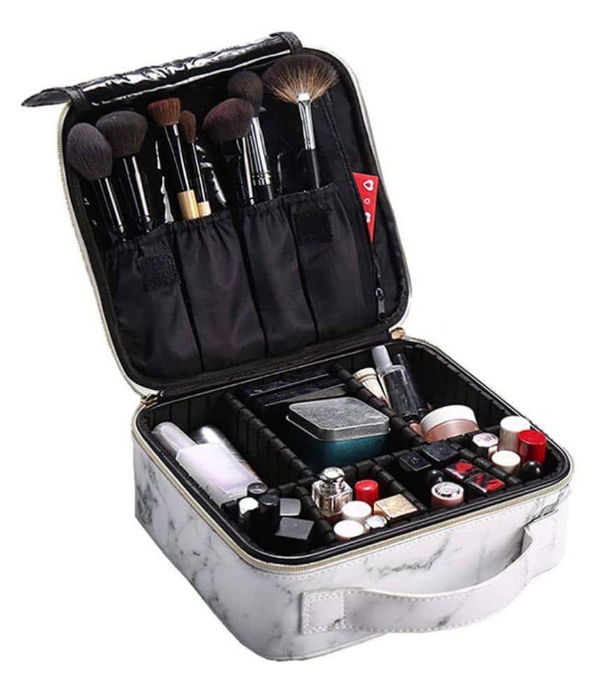 House Of Quirk White Makeup Cosmetic Storage Case