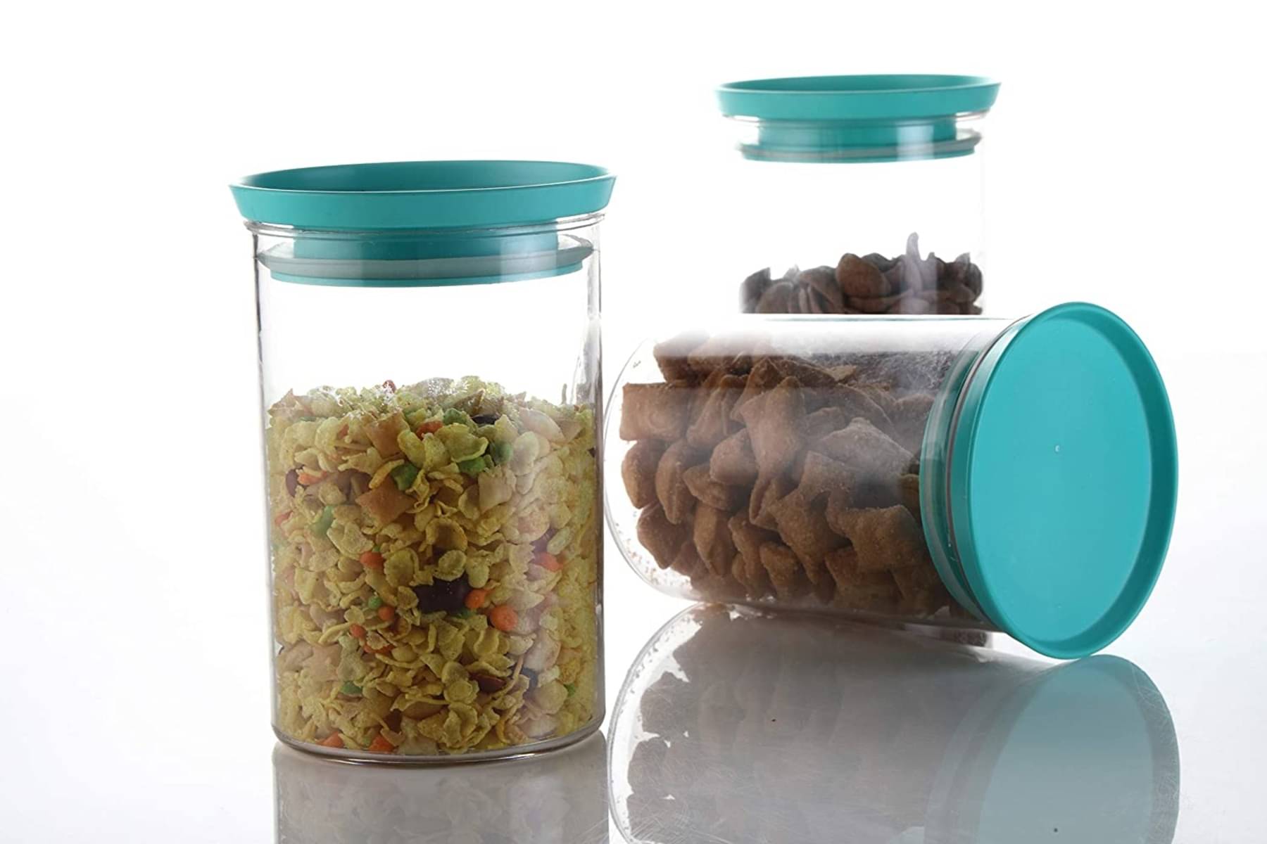     			Analog kitchenware Dal,Pasta,Grocery Plastic Food Container Set of 3 900 mL