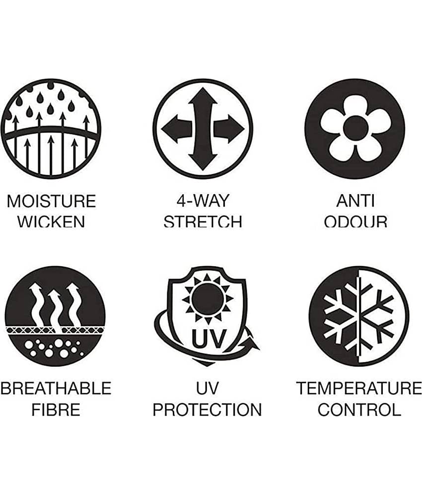 HF LUMEN Unisex Cotton Arm Sleeves, Skin & Black Fully Stretched Skinny Fit Arm Guards for Sports/Bikers/Joggers with Thumb Hole (Pack Of 2 Pair)