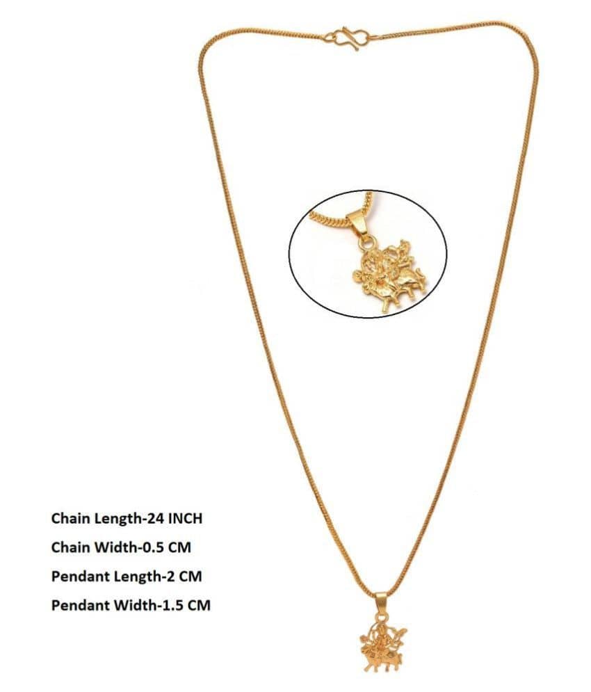 Jewar Mandi - Golden Pendant ( Pack of 1 )