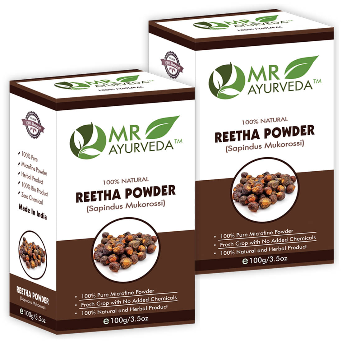 MR Ayurveda 100% Ayurvedic Reetha Powder Hair Scalp Treatment 200 g Pack of 2 MR Ayurveda 100% Ayurvedic Reetha Powder Hair Scalp Treatment 200 g Pack of 2