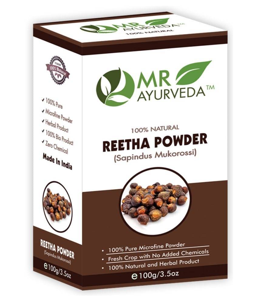 MR Ayurveda 100% Natural Pure Reetha Powder Hair Scalp Treatment 100 g MR Ayurveda 100% Natural Pure Reetha Powder Hair Scalp Treatment 100 g