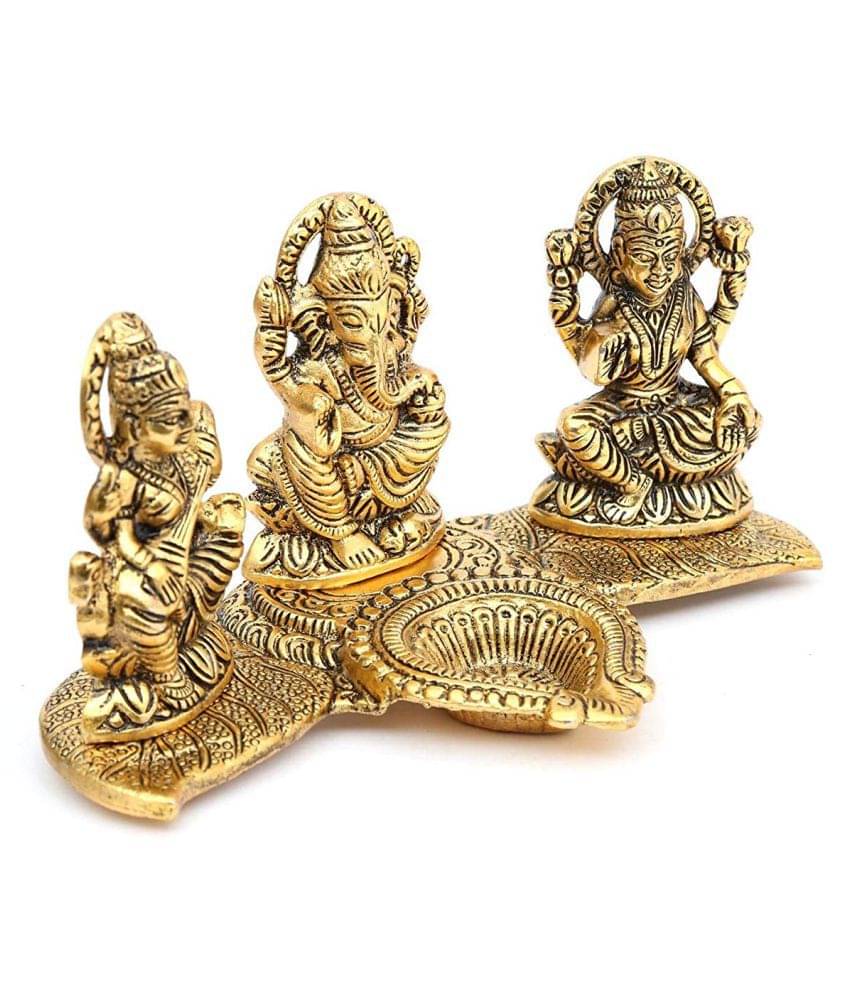 Neo Classic - Lakshmi Ganesha Saraswati Aluminium Idol Neo Classic - Lakshmi Ganesha Saraswati Aluminium Idol