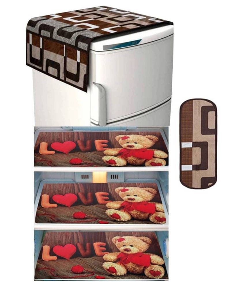 Shaphio - Multicolor Jute Fridge Top Cover (Pack of 5) Shaphio - Multicolor Jute Fridge Top Cover (Pack of 5)