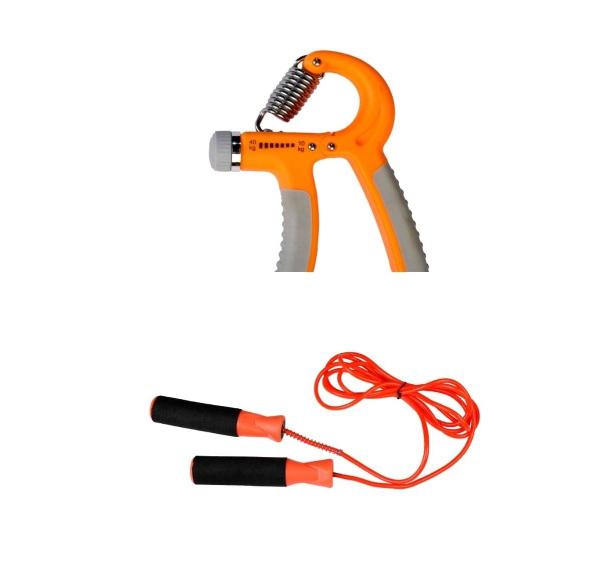     			Skipping Rope and Adjustable Hand Grip Combo