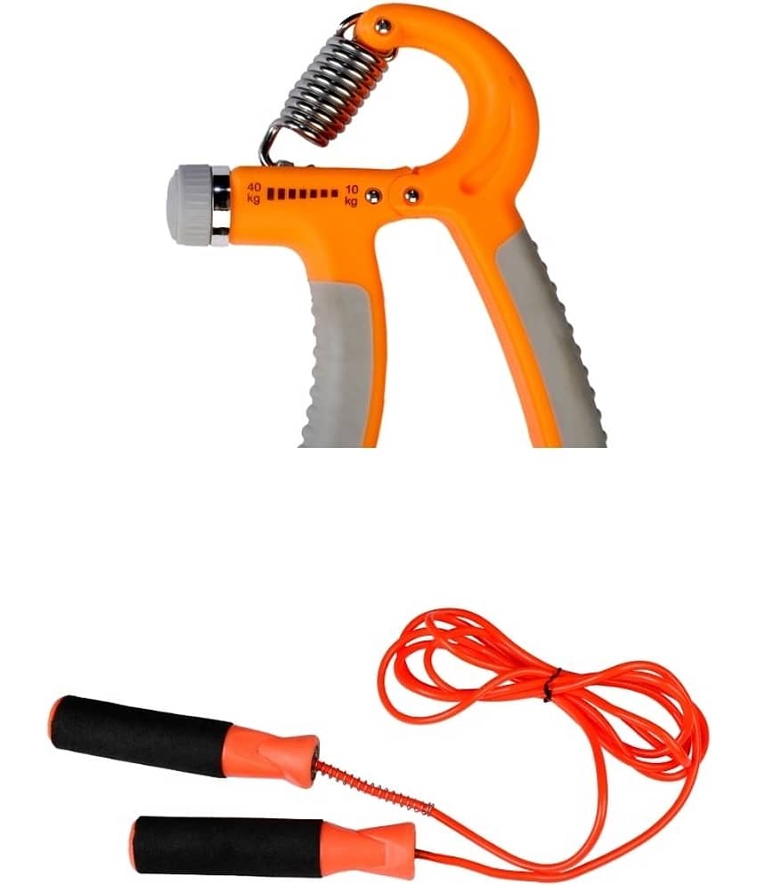 Skipping Rope and Adjustable Hand Grip Combo - Sports and Fitness Equipment | Buy online on ZillyBuy
