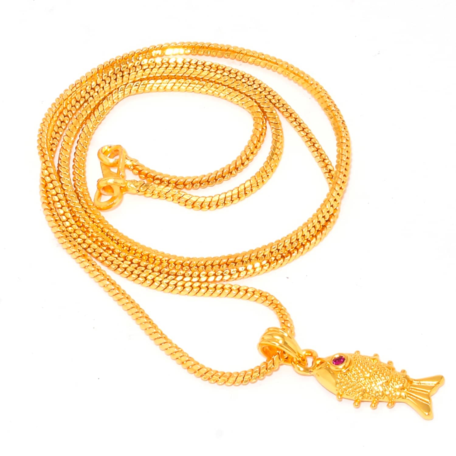 Jewar Mandi - Golden Pendant ( Pack of 1 )