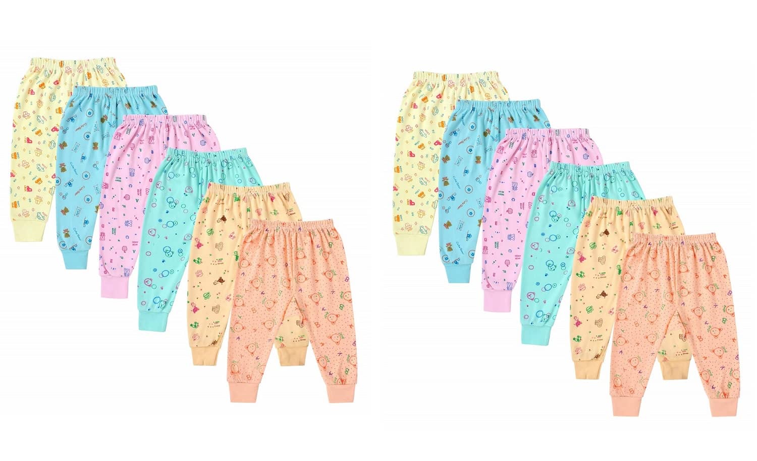 DAYAKU Pack of 1 Unisex for Baby Cotton Blend Pyjama ( Multi Color ) - Track Pants | Buy online on ZillyBuy