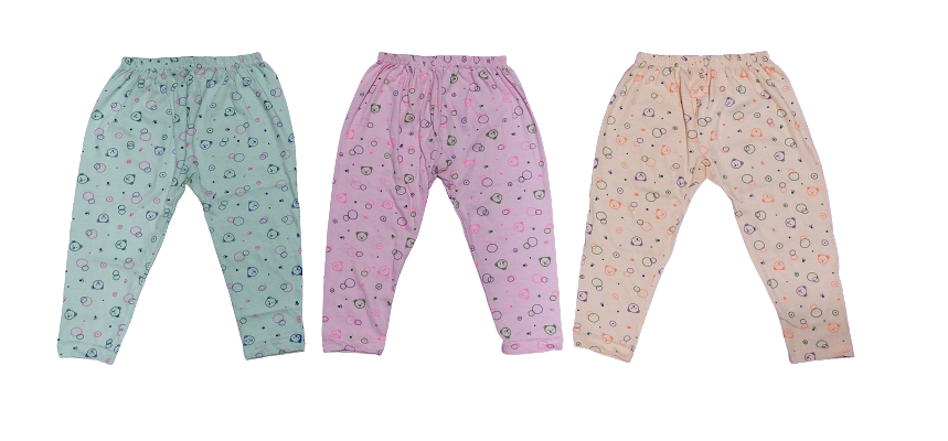 DAYAKU Pack of 3 Baby Boys Cotton Blend Pyjama ( Multi Color ) - Track Pants | Buy online on ZillyBuy