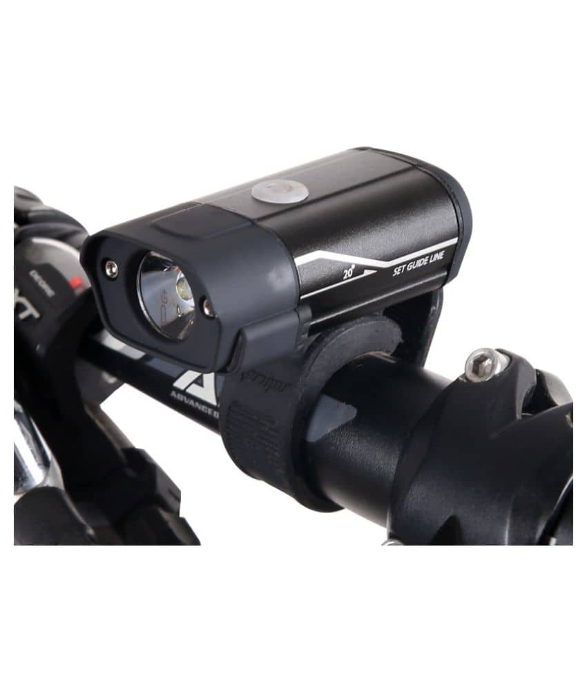 Dark Horse® Bicycle 5 Mode CREE L2 LED USB Rechargeable Front Light with Warning Side Light, Black - Sports and Fitness Equipment | Buy online on ZillyBuy