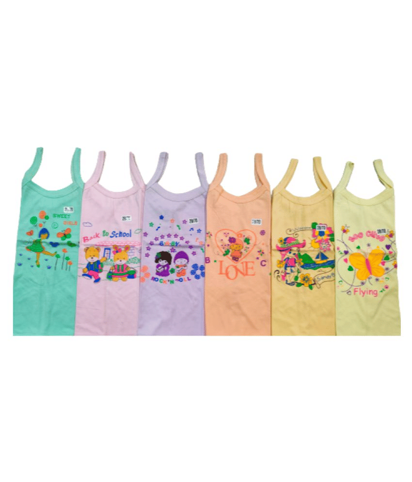 DAYAKU Pack of 6 Girls Cotton Blend ( Multi )