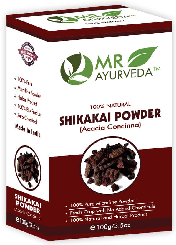 MR Ayurveda 100% Herbal Shikakai Powder Hair Scalp Treatment 100 g