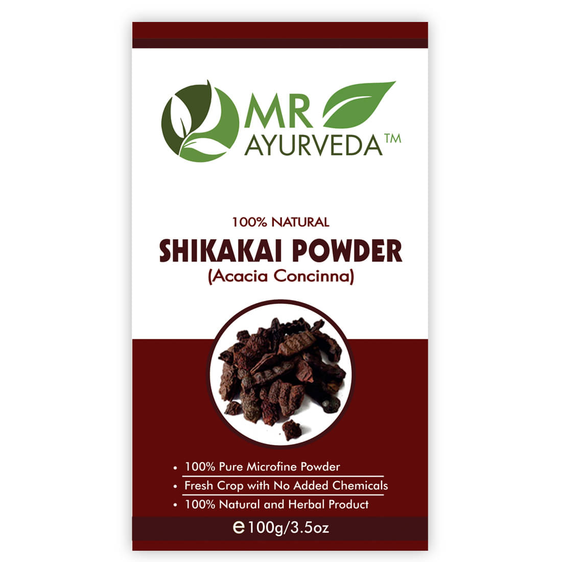     			MR Ayurveda 100% Organic Shikakai Powder, Hair Growth Hair Scalp Treatment 100 g