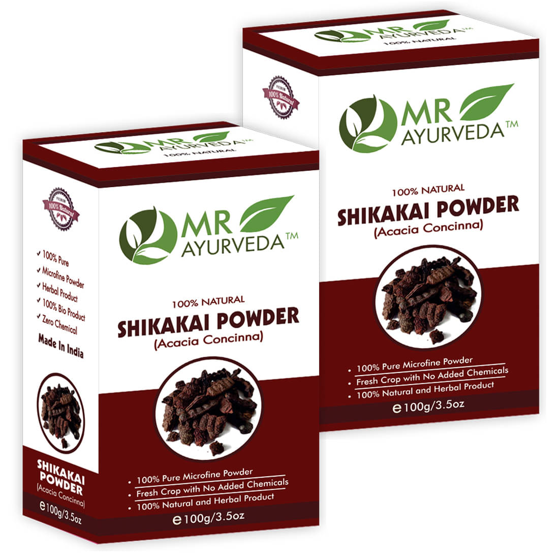 MR Ayurveda 100% Pure Shikakai Powder Hair Scalp Treatment 200 g Pack of 2 MR Ayurveda 100% Pure Shikakai Powder Hair Scalp Treatment 200 g Pack of 2
