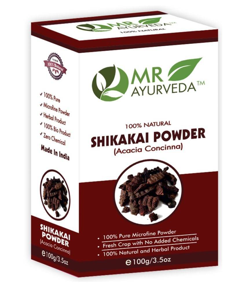     			MR Ayurveda Shikakai Powder for Shiny Soft & Beautiful Looking Hair Scalp Treatment 100 g