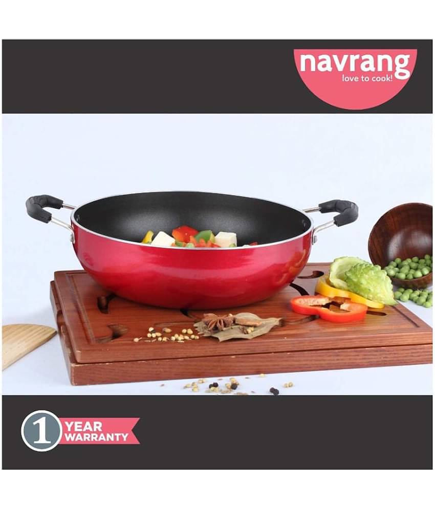 Navrang NON STICK KADAI 240 Non-Stick Deep Kadhai 2200 mL
