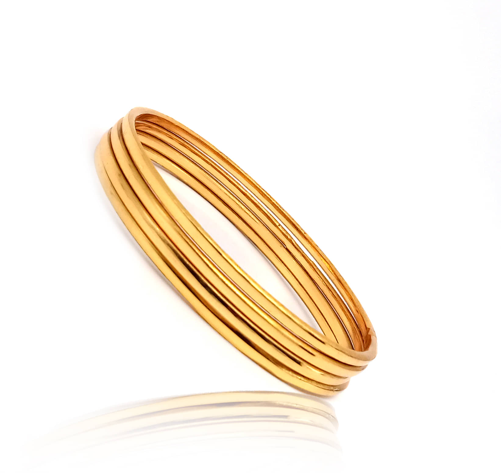 SHANKH-KRIVA - Gold Bangle Set (Pack of 1) - Bangles & Bracelets | Buy online on ZillyBuy
