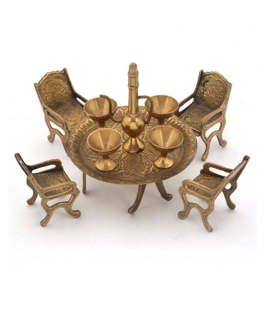 Silver Arts Beige Brass Handicraft Showpiece - Pack of 1 Silver Arts Beige Brass Handicraft Showpiece - Pack of 1