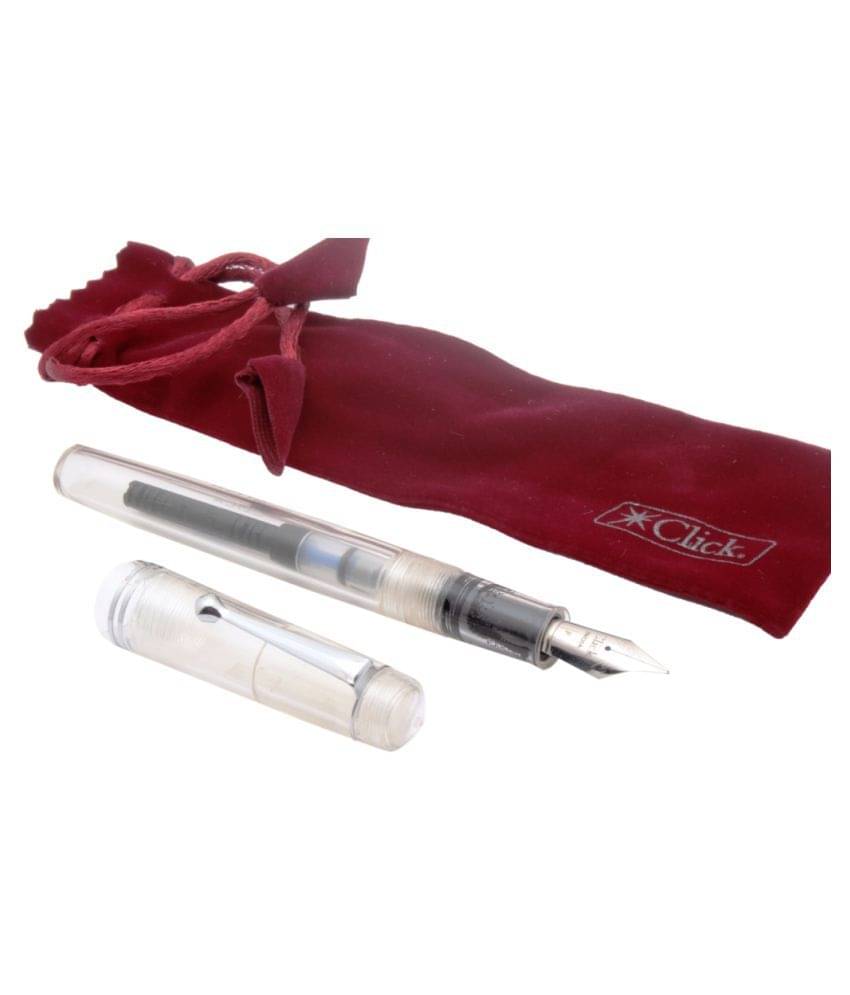     			Click Aristocrat Full Demonstrator Fountain Pen 3in1 Ink Filling System Fine Nib
