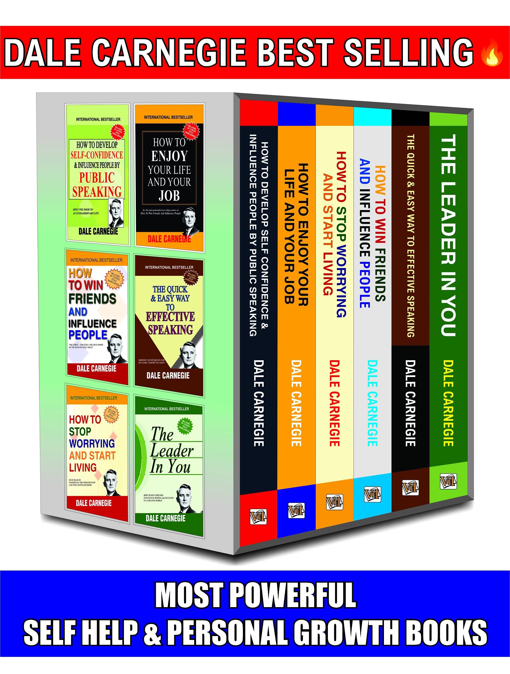 Dale Carnegie Books In English, 6 Best Selling Self Help & Personal Growth Books Set, How To Win Friends And Influence People, English Speaking Course Books & Many More Powerful Books Of Dale Carnegie Dale Carnegie Books In English, 6 Best Selling Self Help & Personal Growth Books Set, How To Win Friends And Influence People, English Speaking Course Books & Many More Powerful Books Of Dale Carnegie