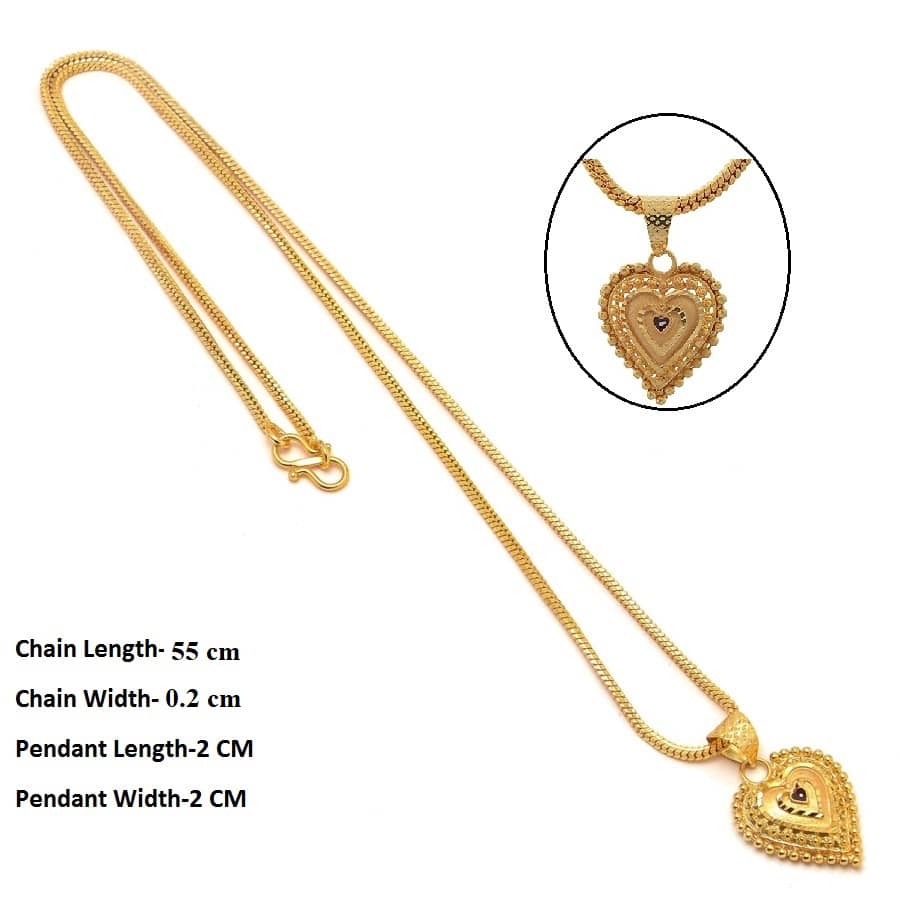 Jewar Mandi - Golden Pendant ( Pack of 1 )