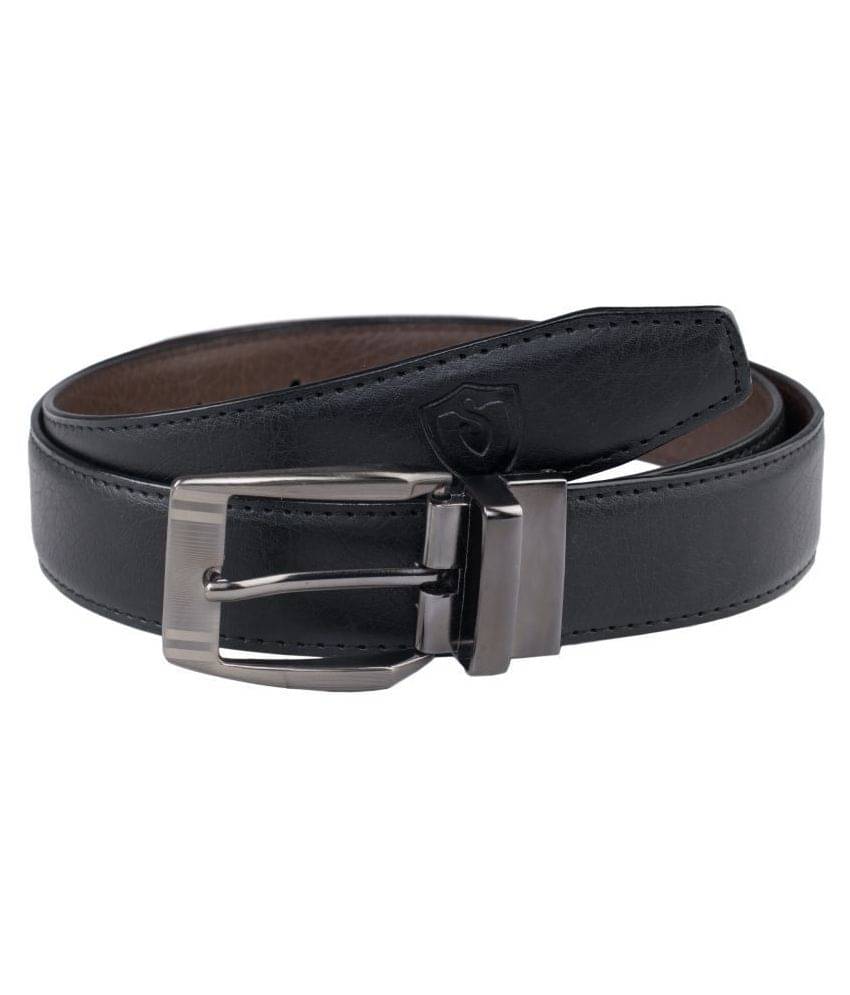     			Keviv - Black Leather Men's Casual Belt ( Pack of 1 )
