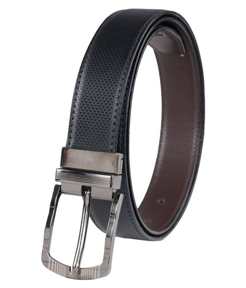 Keviv - Black Leather Men's Casual Belt ( Pack of 1 )     			Keviv - Black Leather Men's Casual Belt ( Pack of 1 )